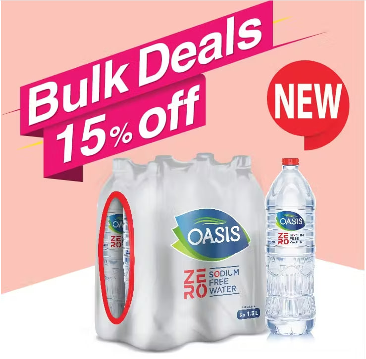 Oasis Zero 1.5 Litre